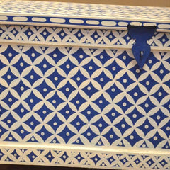 Pandora Bone Inlay Hand Painted Blanket Box