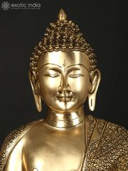 Indian Buddha Tibetan Buddhist Buddha In Brass Statue