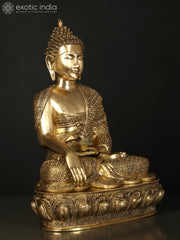 Indian Buddha Tibetan Buddhist Buddha In Brass Statue