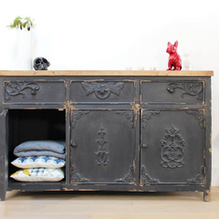 The Attic Tennessee Solid Wood Sideboard Black