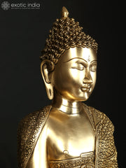 Indian Buddha Tibetan Buddhist Buddha In Brass Statue