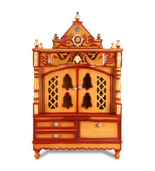 Sheesham Wood Handmade Mandir Home Temple In Brown