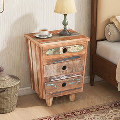 Nirvana  Reclaimed  Solid Wood Bedside Table    34