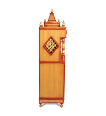 Medium Sized Handmade Sheesham Wood Home Temple In Brown