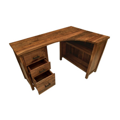 The Attic Illinoi Solid Wood Study Table Honey