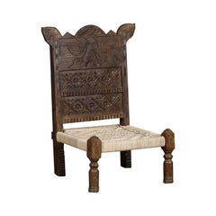 Indian Solid Wood Handmade Woven Pidda Chair 05