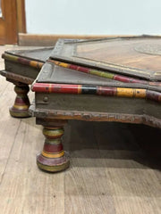 Indian Hand Carved Solid Wood Bajot Coffee Table C58