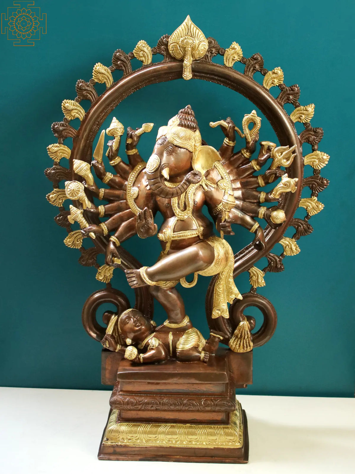 Indian Lord Ganesha Handmade Brass Statue