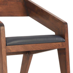 The Gileteen Rattan Haritage Dining Chair Rosewood Arm Chair