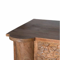 Indian Hand Carved Solid Hard Wood 3 Door Sideboard C16