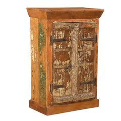Indian Vintage Hand Carved Solid Wood Cabinet D125