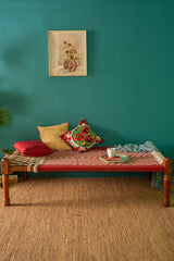 Indian Solid Wood Handmade Rajasthani Charpai Khat Manjhi Woven Charpai Daybed