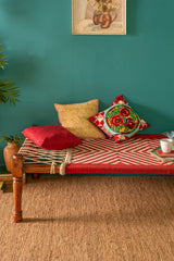 Indian Solid Wood Handmade Rajasthani Charpai Khat Manjhi Woven Charpai Daybed