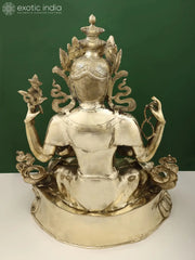 Indian Buddha Tibetan Buddhist Buddha In Brass Statue