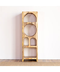 Mango Classic Handmade Carved Solid Wood Bookshelf