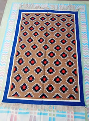 Kilim Wool Handwoven Cotton Dhurrie Durry Rug Jute Floor Covering Pattern 29