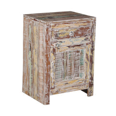 Rustica Reclaimed Solid Wood Bedside Table 72