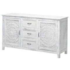 Indian Handmade Solid Wood Carved Sideboard