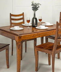 Hand Carved Solid Wood Dining Table Set 25