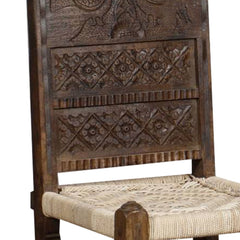 Indian Solid Wood Handmade Woven Pidda Chair 05