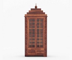 Handmade Home Decor Sheesham Wood Home Temple in Honey Finish