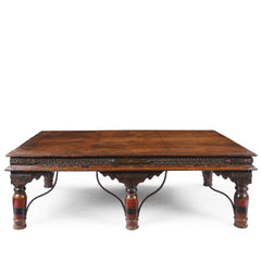 Takhat Indian Hand Carved Solid Wood Coffee Table C56