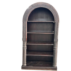 Indian Antique Hand Carved Solid Wood Bookshelf B62
