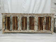 Corso Reclaimed timber Boat Wood X Large Sideboard Buffet Hutch 225x40x90cm