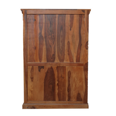 The Attic Cane Thakat Solid Wood Wardrobe Honey