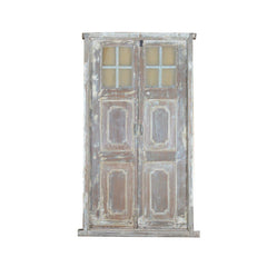 Indian Vintage Antique Hand Carved Solid Wood Door 103