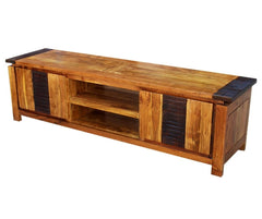 MADE TO ORDER Indian Lyon Wooden TV Unit Natural 1.8m