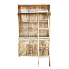 AVALON INDIAN WOODEN ZEN MANGO BOOKSHELF LARGE