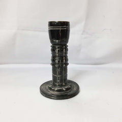 Real Bone Inlay Designer Pillar Vintage Candle Stand Holder Black C Decor Gift