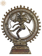 Indian Lord Nataraja Shiva Brass Statue