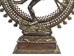 Indian Lord Nataraja Shiva Brass Statue
