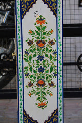 Mughal Indian Hand Painted Solid Wood Cabinet D132