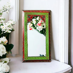 Avani Handpainted Solid Wooden Mirror Frame 45
