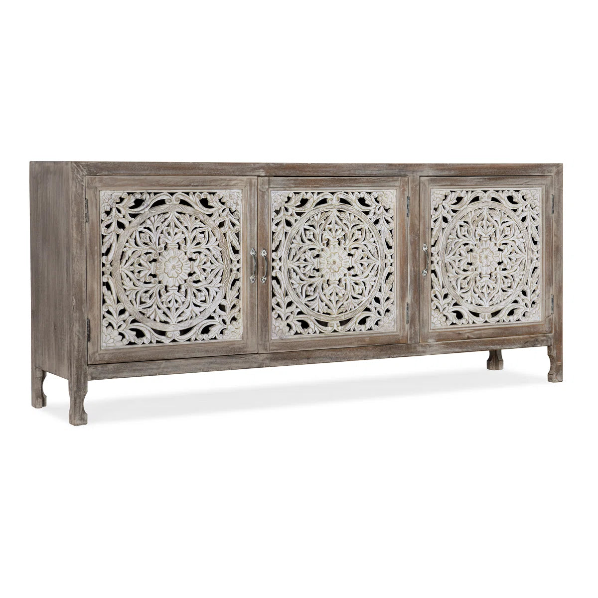 Dynasty Hand Carved Solid Wood Media TV Units B22