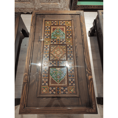Mughal Hand Painted Solid Wood Coffee Table C27