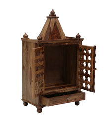 Sheesham Wood Handmade Mandir Home Temple In Natural