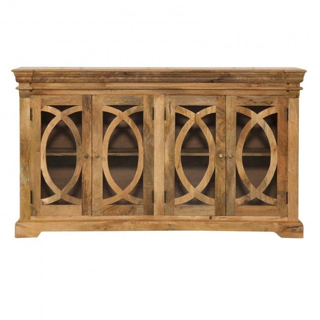 French Arched Glass Doors Sideboard