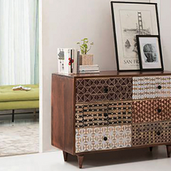 The Attic Vicent Solid Wood Sideboard Honey