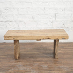 Indian Furniture Rustic Reclaimed Wood Coffee Table Natural Finish