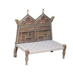 Indian Solid Wood Handmade Woven Pidda Chair 06