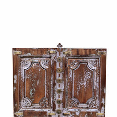 Hand Carved Solid Wood Brass Work Wall Decor Wall Hanging Panel 12