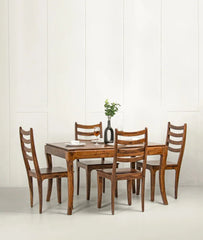 Hand Carved Solid Wood Dining Table Set 25