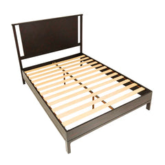 The Gileteen Solid Wood King Sized Bed in Rustic Black