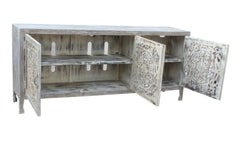Dynasty Hand Carved Solid Wood Media TV Units B22