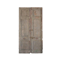 Indian Vintage Antique Hand Carved Teak Wood Door Panel 112