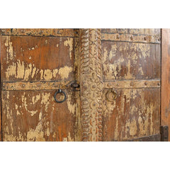 Indian Vintage Hand Carved Solid Wood Cabinet D125